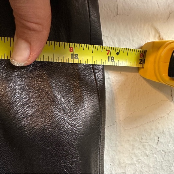 NWT VINTAGE Leather Skirt - Picture 6 of 7